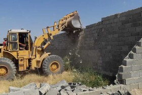 تخریب ۹ مورد ساخت و ساز غیرمجاز در منطقه سه