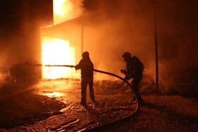 مهار آتش‌سوزی یک کارگاه غیرمجاز شارژ گاز LPG حوالی پل فردیس