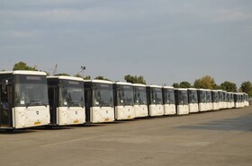 رونمایی از ۵۰ دستگاه اتوبوس شهری جدید در کرج