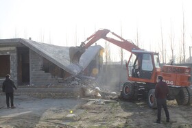 تخریب ۳۵ هزار مترمربع ساخت‌وساز غیرمجاز در منطقه ۲