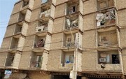 دستور قضایی برای تخلیه یک ساختمان هفت طبقه ناایمن در منطقه ۶ کرج