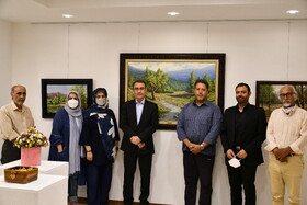 بازدید سرپرست شهرداری و رییس شورای شهر کرج از اولین نمایشگاه نقاشان طبیعت گرای استان البرز