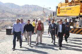 بازدید سرپرست شهرداری و اعضای شورای کرج از عملیات اجرایی پل بیلقان(b1)