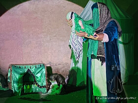 اجرای نمایش مذهبی «اشک وعطش »در شهرک بنفشه