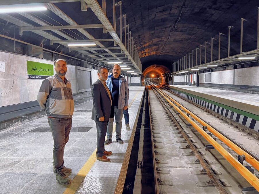 اجرای همزمان عملیات تکمیلی ایستگاه سه راه رجایی‌شهر و اتصال آن به خط ۵ متروی تهران