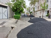 اجرای عملیات بهسازی معابر خیابان‌های محله حسن‌آباد