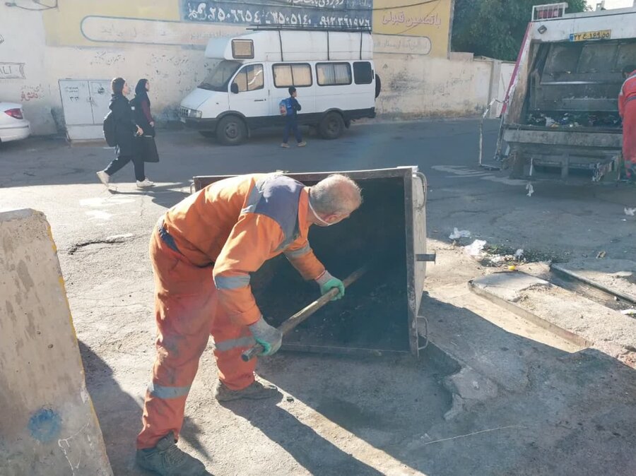 اجرای طرح جهادی پاکسازی معابر و محلات سطح منطقه ۹ کرج